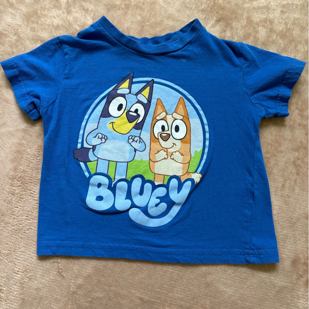 Bluey Cartoon Graphic Short Sleeve Tee